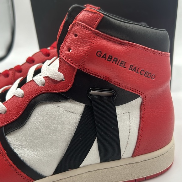 Gabriel Salcedo High Top Sneakers, Premium Leather size US 10 Limited Edition - Picture 6 of 12